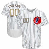 Cubs White Gold Program Customized Flexbase New Design Jersey,baseball caps,new era cap wholesale,wholesale hats